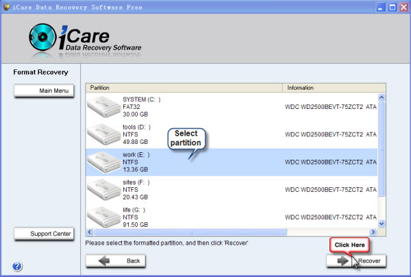 select partition