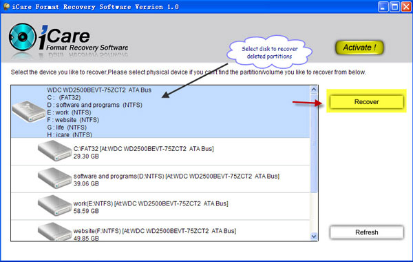 partition recovery