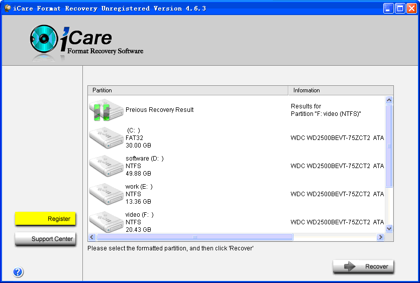 Windows 7 iCare Format Recovery 5.1 full